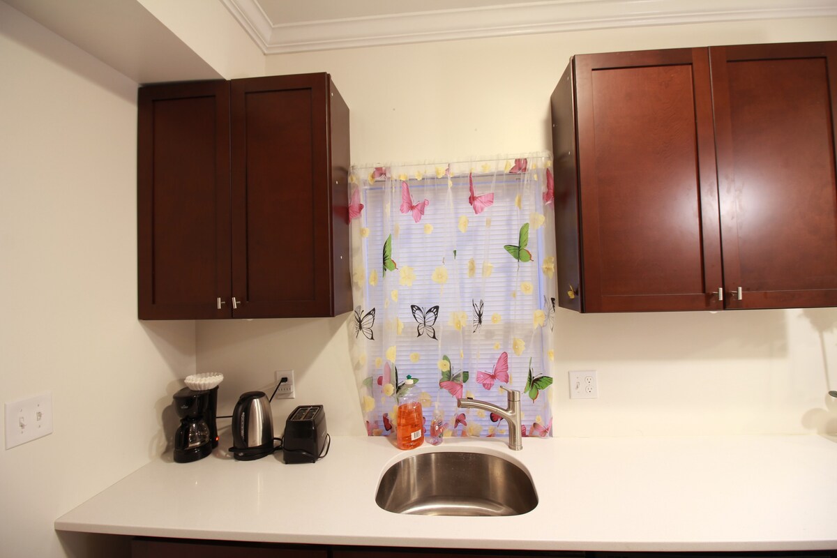 Quartz countertop and new cabinets 