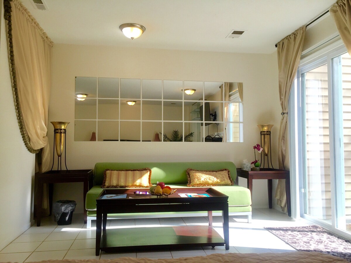 This memory foam sofa can be used as twin bed. When pulled out, it converts to king jointly or two twins separately.  
