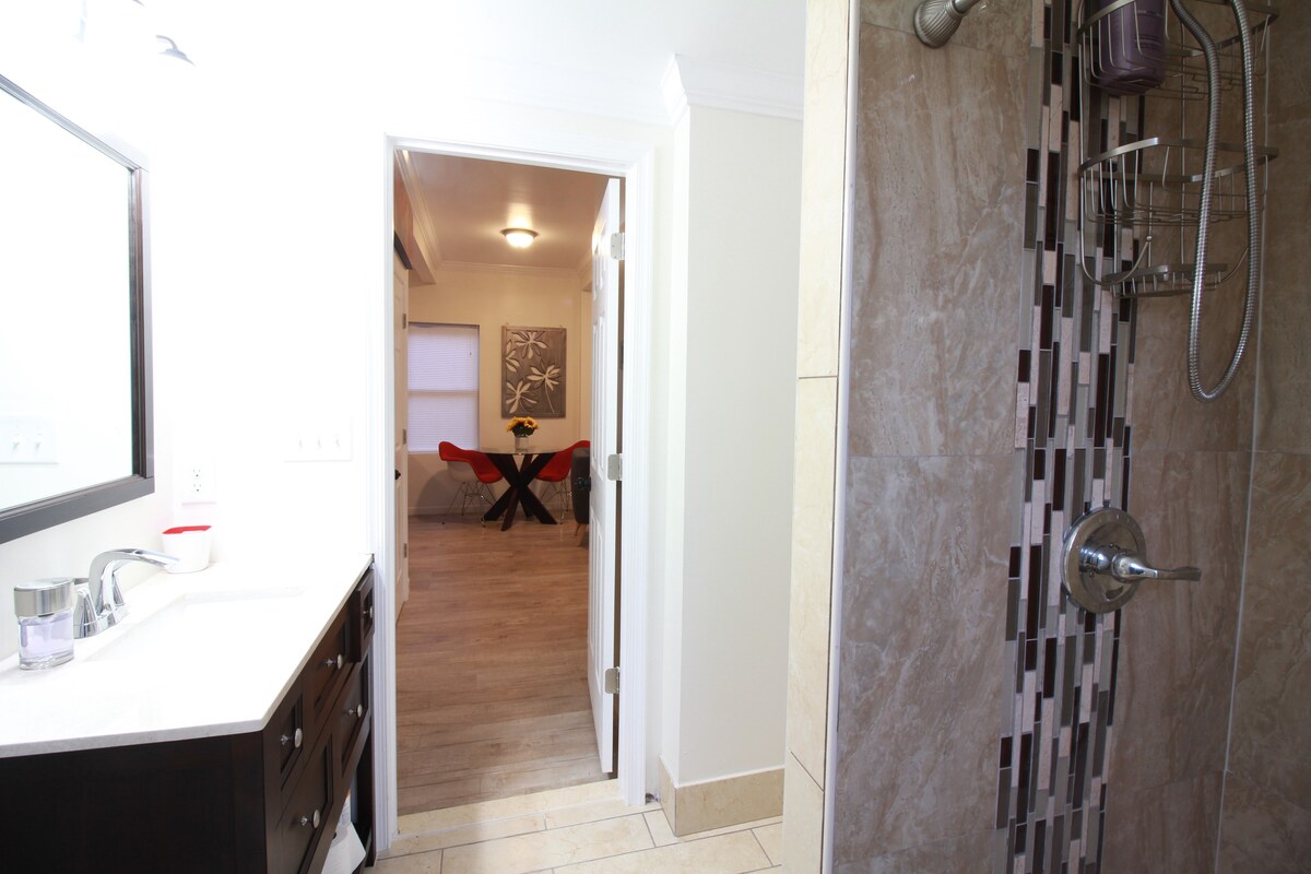 One full bathroom